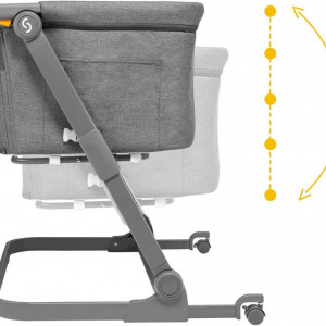 Patut 3 in 1 co-sleeping Natt, Evening Dream, Gri inchis, Skiddou - Img 3