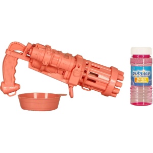 Pistol pentru baloane de sapun Bubble Shooter cu 50 ml solutie inclusa Moxy GR600041 - Img 2