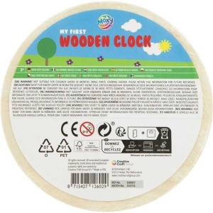 Primul meu ceas din lemn, diametru 14 cm Moxy GR200067 - Img 4