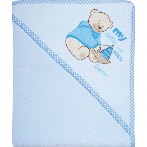 Prosop de baie cu gluga Terry 80 x 80 Womar Zaffiro AN-TR-80 - Img 2