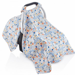 Protectie soare din muselina pentru scaun auto 0-13 kg (Model: Zoo) - Img 6