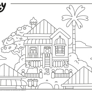 Puzzle de colorat - Bluey si ora de povesti (24 piese) - Img 3
