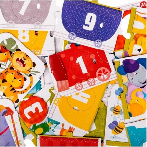 Puzzle Trenuletul cifrelor, 30 piese, 135 x 23 cm Mimorello EK6670 - Img 4