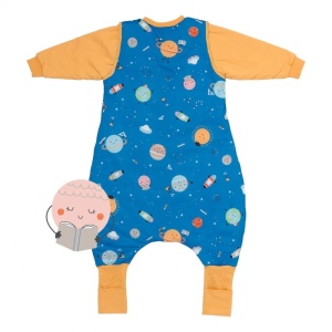 Sac de dormit cu picioruse si maneca lunga detasabila Space 90 cm + manseta 2.5 Tog - Img 2