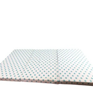 Saltea Pliabila Spuma Poliuretanica 120x60x5 cm - Light Blue Stars - Img 2