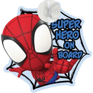 Semn de avertizare Baby on Board Spiderman Super Hero On Board TataWay CZ11546