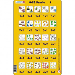 Set 16 Puzzle-uri 0 - 20, 25 Piese Larsen LRP47 - Img 3