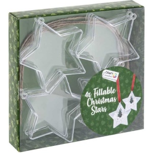 Set 4 ornamente brad transparente personalizabile 8 cm Grafix GR1006KGE - Img 2
