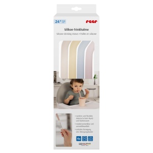 Set 4 paie de baut din silicon, cu perie de curatare, reutilizabile, 24+ luni, Reer 25092 - Img 2
