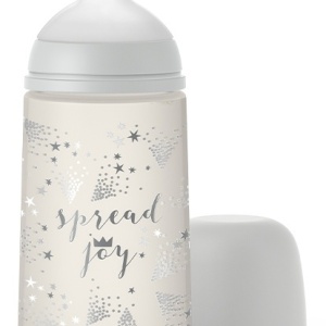 Set Cadou Biberon 270ml + Suzeta 0-6m + Clema Silver Premium, Spread Joy, Suavinex - Img 3