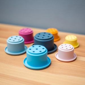 Set cupe de stivuit din silicon - Img 8