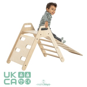 Set de catarat Montessori cu tobogan Pikko, MamaToyz