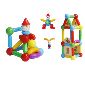 Set de constructie magnetic - STICK (78 piese) - Img 4