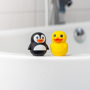 Set jucarii de baie din silicon pentru bebelusi MyHappyBath Toys , 6+ luni, Reer 76093 - Img 5