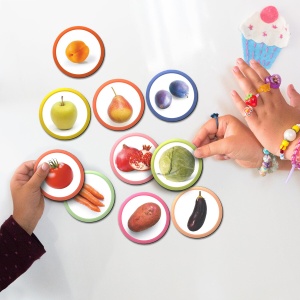 Set magneti Montessori - Fructe si legume - Img 3
