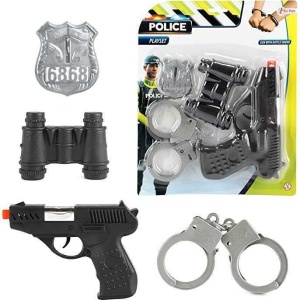 Set politie SWAT 4 piese cu pistol si catuse Toi-Toys TT14150A - Img 2