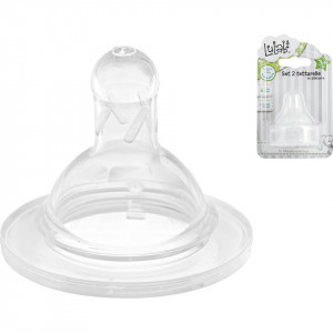 Set tetine de silicon cu flux mediu Lulabi 8090102 - Img 2