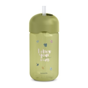 Sticla de apa fara picurare, Bears, 340 ml, verde, Suavinex - Img 3