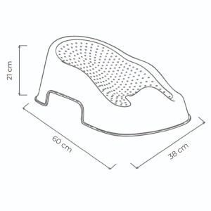 Suport pentru baie Soft Touch BabyJem, Indigo - Img 3
