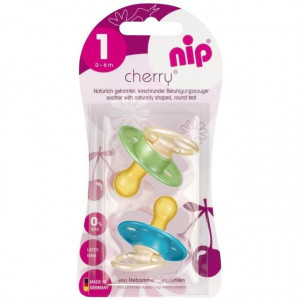 Suzeta latex Cherry Boy, 0 - 6 luni, nip 91004