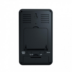 Termometru si higrometru digital de camera, ceas cu alarma, memorie, suport expandabil, negru, AirBi FRAME BI1050 - Img 2
