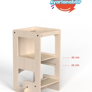 Turn de invatare multifunctional Kule Flip, Natur, MamaToyz - Img 5