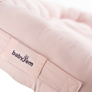 Babynest cu bara de jucarii, BabyJem, somon - Img 6
