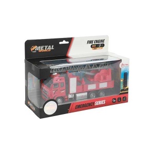 Camion de pompieri metalic la scara 1:38, 25 cm Toi-Toys TT24588A - Img 6