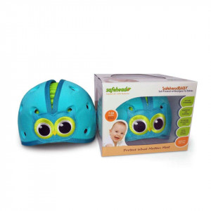 Casca protectie bebelusi cu spuma flexibila, ultrausoara, reglabila, 7-24 luni, albastra, SafeHead Baby Owl, SHB002 - Img 6