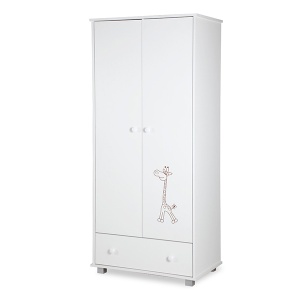 Dulap copii Klups SAFARI Giraffe Alb