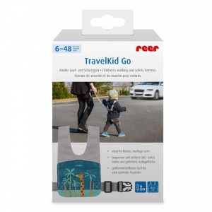Ham de siguranta si mers pentru bebelusi, reglabil, cu frau de ghidare detasabil, Reer Travelkid Go 53132 - Img 2