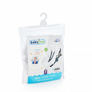 Husa universala pentru scaun auto BabyJem (Culoare: Alb) - Img 3