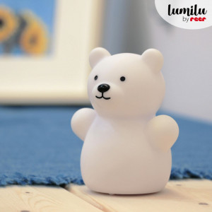 Lampa de veghe cu LED, forma ursulet, alba, Lumilu Mini Zoo Bear, Reer 52330 - Img 5