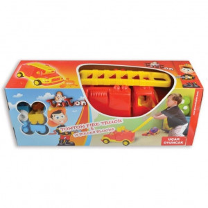 Masina pompieri 43 cm cu 38 piese constructie, in cutie Ucar Toys UC85 - Img 4