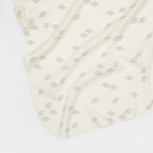 Paturica Printed, BabyCosy, 50% modal+50% bumbac, Ecru, 85X85 cm - Img 2