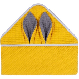 Prosop de baie cu gluga Waffle Bunny 80x80 cm Infantilo IF2511 - Img 2