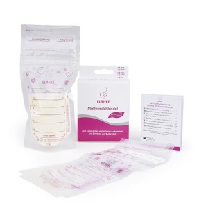 Pungi depozitare lapte matern la congelator, 180 ml, gradate, transparente, 20 bucati, ELANEE 711-00 - Img 3