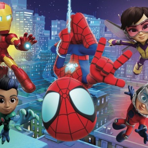 Puzzle de colorat - Paienjenelul Marvel si prietenii lui uimitori (48 de piese) - Img 2