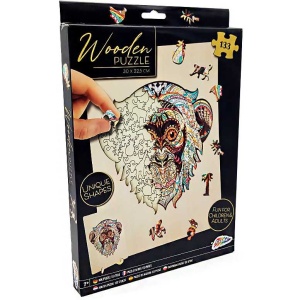 Puzzle Lemn Maimuta, 133 piese, 30x22.5 cm Grafix GR400073 - Img 4