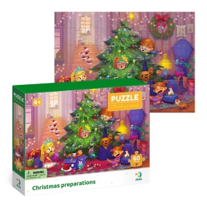 Puzzle - Pregatiri de Craciun (60 piese) - Img 2
