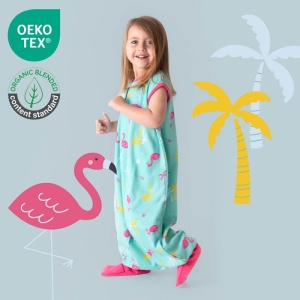 Sac de dormit cu picioruse si talpa antiderapanta Flamingo 80 cm + manseta 1.0 Tog - Img 2