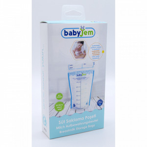 Set 25 pungi pentru stocarea laptelui matern BabyJem - Img 5