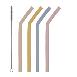 Set 4 paie de baut din silicon, cu perie de curatare, reutilizabile, 24+ luni, Reer 25092