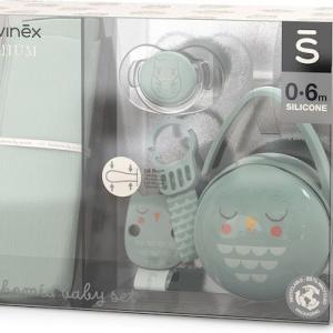 Set cadou BONHOMIA 4 piese, menta, Suavinex