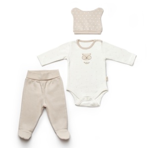 Set cadou nou nascut 5 piese, TeddyBear, BabyCosy, marime 0-3 luni - Img 2