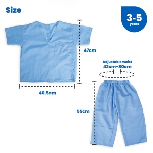 Set costum si accesorii doctor pentru copii - Img 4