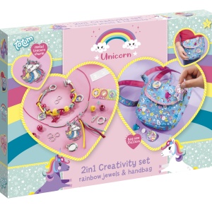 Set creativ 2 in 1 - Bijuterii & gentuta unicorni