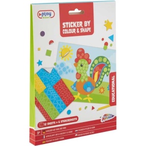 Set creativ cu stickere pe culori si forme Grafix GR100062 - Img 2