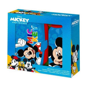 Set cutie sandwich si recipient lichide aluminiu 500ml Mickey Play SunCity EWA30007MK - Img 3