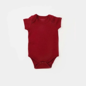 Set de 10 piese pentru nou nascut - 100% bumbac organic - Rosu, BabyCosy - Img 4